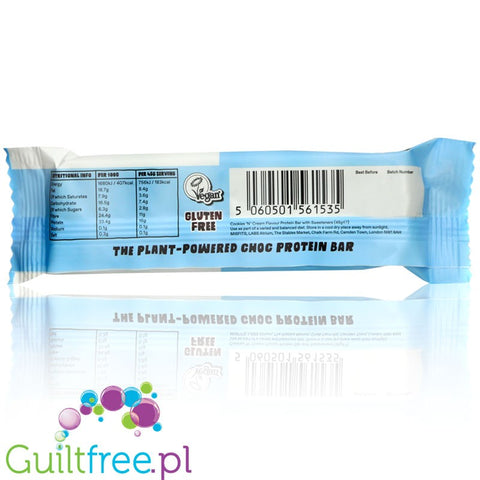 MisFits Plant Cookies & Cream - triple layered vegan protein bar
