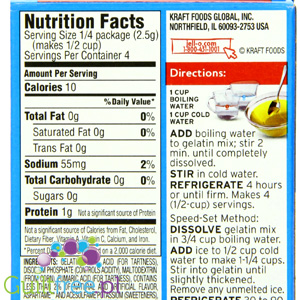 Jell-O Jelly Lemon 10kcal zero sugar