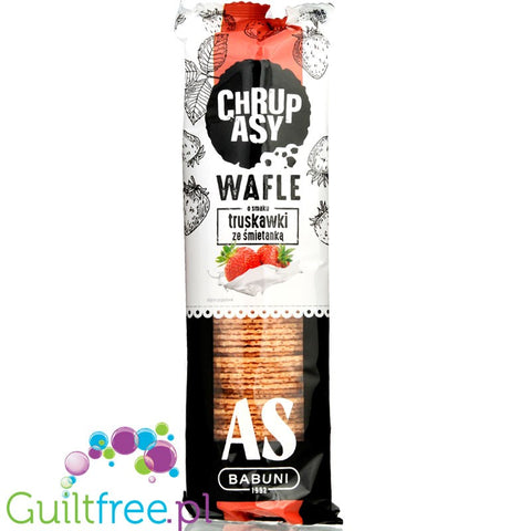 As Babuni Wafle truskawka ze śmietanką Chrupasy 90g