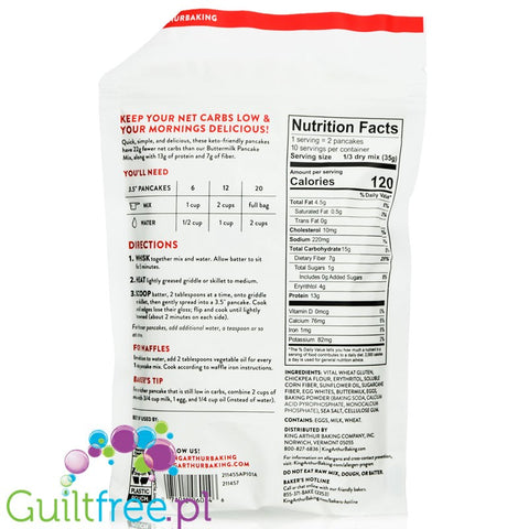 King Arthur Baking Co. Carb Conscious Pancake Mix 12 oz
