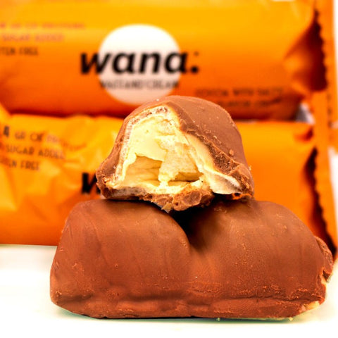 Wana Waffle and Cream Bar Cocoa with Salty Caramel