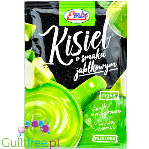 Emix Green Apple, sugar free jelly dessert (kisel) without sweeteners