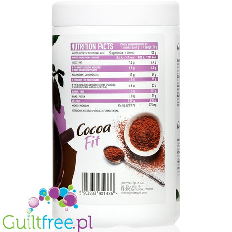 OstroVit Cocoa Fit - sweet instant cocoa drink without added sugar