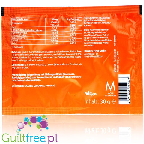 More Nutrition Chunky Flavor Salted Caramel, sachet 30g