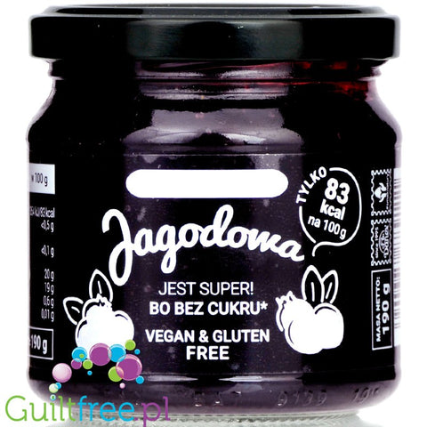 Devaldano sugar free blueberry preserves without added sugar and with no sweeteners