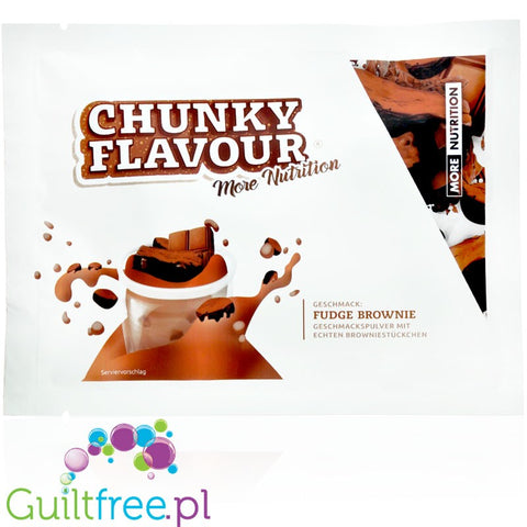 More Nutrition Chunky Flavor Fudge Brownie, sachet 30g