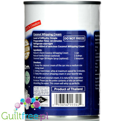 Nature's Charm Coconut Whipping Cream 400g