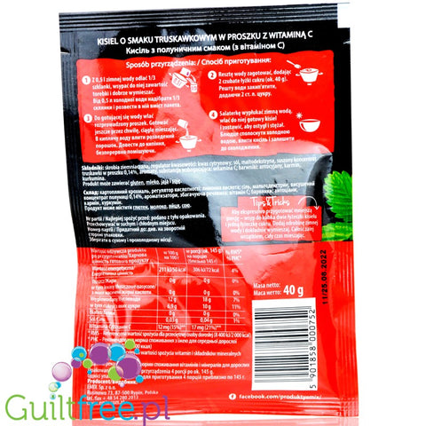 Emix Cranberry, sugar free jelly dessert (kisel) without sweeteners