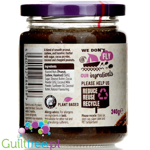 Meridian Chocca Crunchy Chocolate - cocoa and coconut cream with cashews, hazelnuts & peanuts