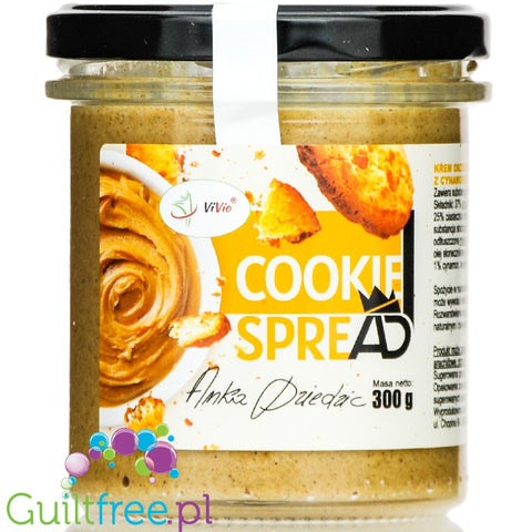 Vivio Anka Dziedzic Cookie spreAD sugar free peanut paste with cookies