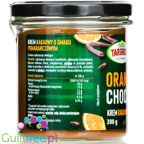 Targrorch Orangela Choco - sugar free chocolate orange spread