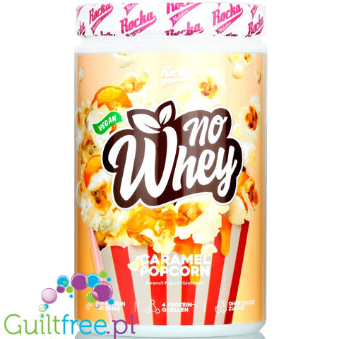 Rocka Nutrition NO WHEY Vegan Protein Caramel Popcorn 1kg
