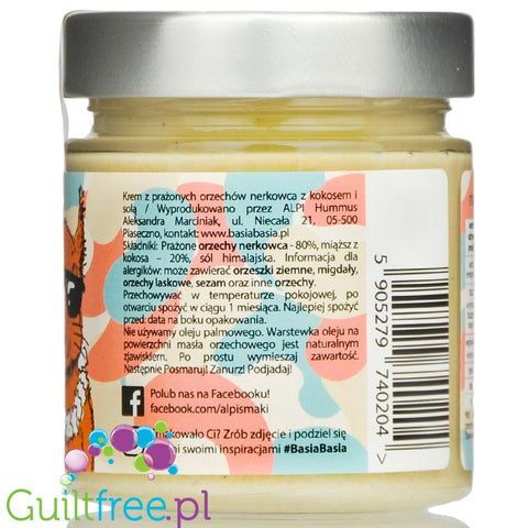 Basia Basia - roasted cashews spread with coconut and salt