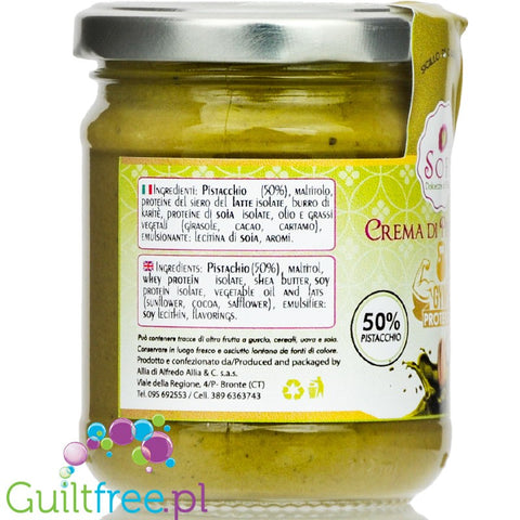 SoFi Gym Proteica Crema di Pistacchio - Sicilian pistachio cream with WPI protein
