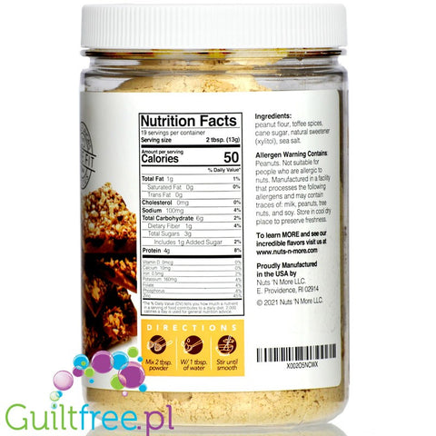 Nuts 'N More Peanut Powder Toffee Crunch