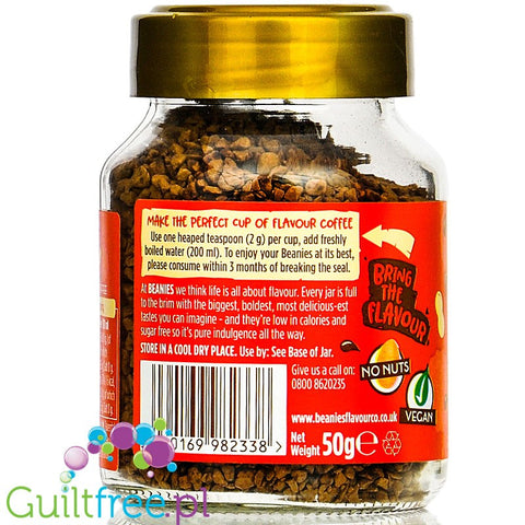Beanies Peanut Buttercup instant flavored coffee 2kcal pe cup
