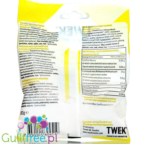 Sweets With Benefits Sour Supreme  - high fiber sugar free jellies