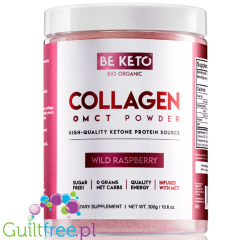BeKeto™ Collagen + MCT, Wild Raspberry flavour, 300g