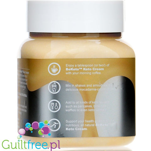 BeKeto Keto Krem™ Macadamia The Queen, MCT infused keto spread