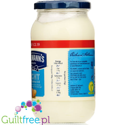 Hellmann's Light Mayonnaise - mayonnaise 60% less fat, 264kcal
