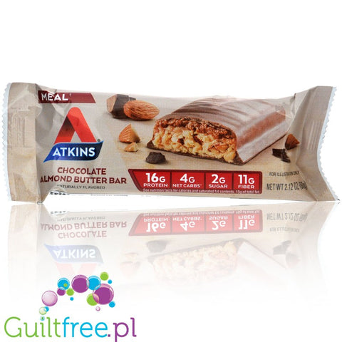 Atkins Meal Chocolate Almond Butter box x 5 bars