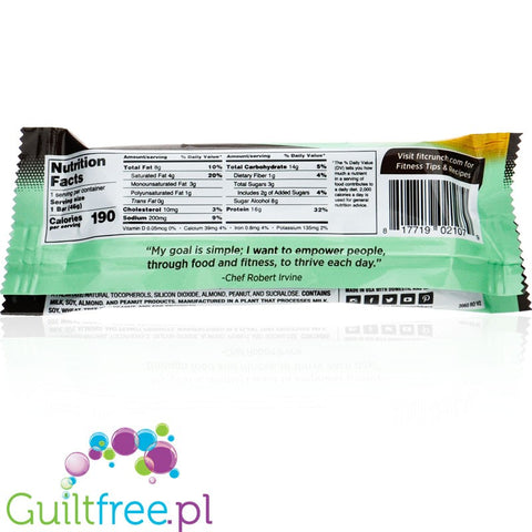 Robert Irvine's Fit Crunch  Snack Size Whey Protein Baked Bar, Lemon Cake