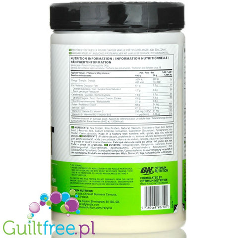 Optimum Nutrition Gold Standard 100% Plant, Berry full size
