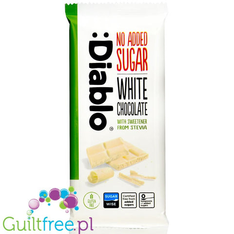 Diablo White Chocolate Stevia, with no added sugar