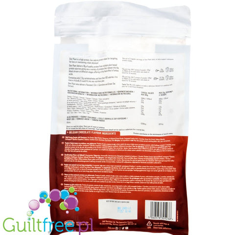 Phd Diet Plant Protein 1kg Belgian Chocolate vegan protein powder