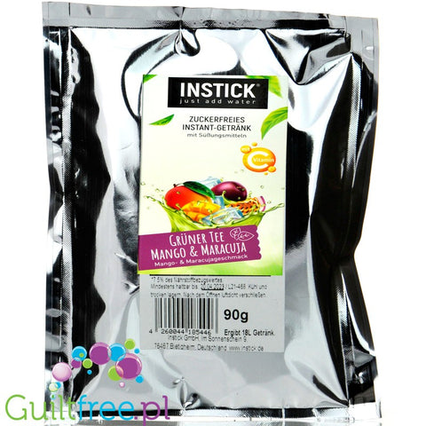 INSTICK XXL Green Tea Mango & Passionfruit for 18L - sugar free instant drink