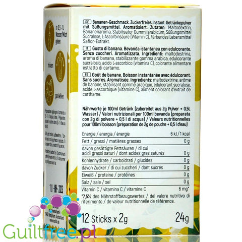 INSTICK Banana 12 x 0,5L sugar free instant drink