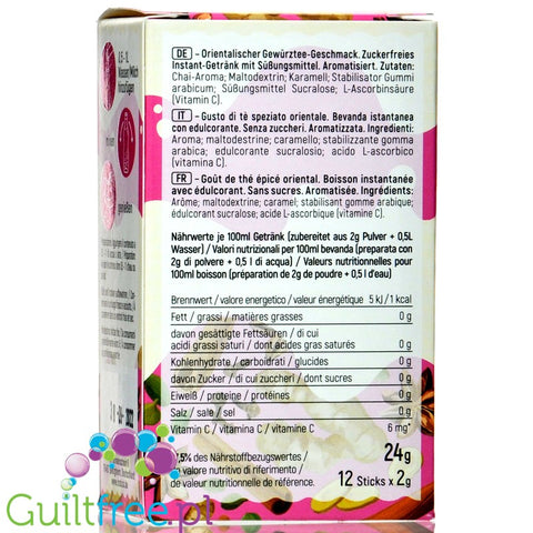 INSTICK Chai 12 x 0,5L sugar free instant drink