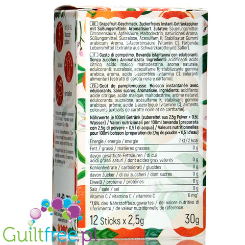 INSTICK Grapefruit 12 x 0,5L sugar free instant drink