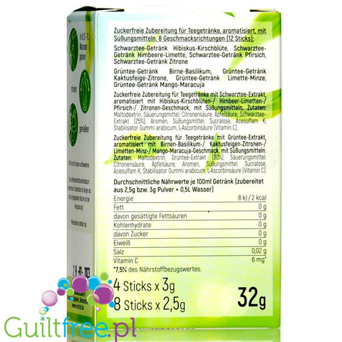 INSTICK Mix Pack Tea 12 x 0,5L sugar free instant drink