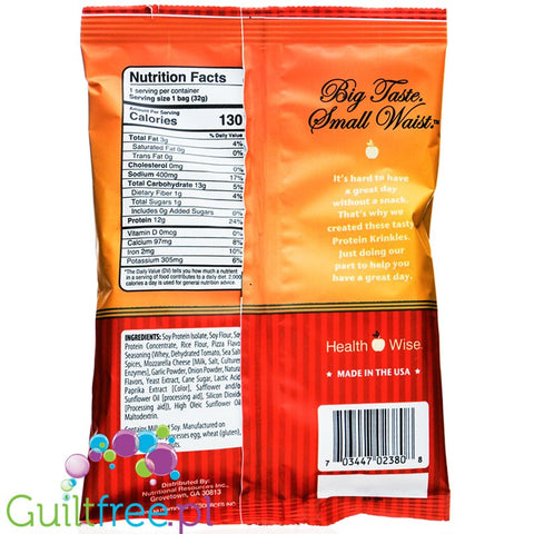 Healthwise Healthy Living Foods Protein Krinkles, Pizza