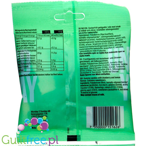 Pandy Candy Sour Fish - sugar free high fiber & low calorie soft jellies