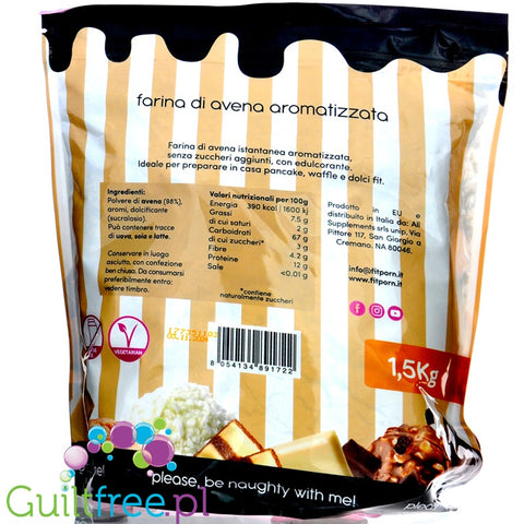 FitPrn Farina di Avena Caramello Salato - flavored sweet oat flour, Salted Caramel