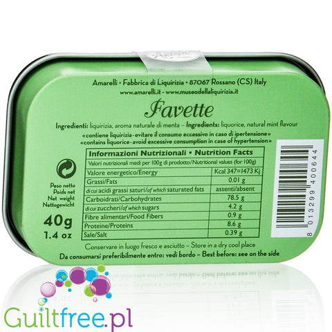Amarelli Menta Green 40g 