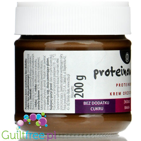 CD ProteinoweLove - cocoa cream with hazelnuts with no added sugar and without palm oil