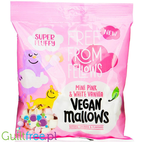 Free From Fellows Mini Vegan Marshmallow Pink & White
