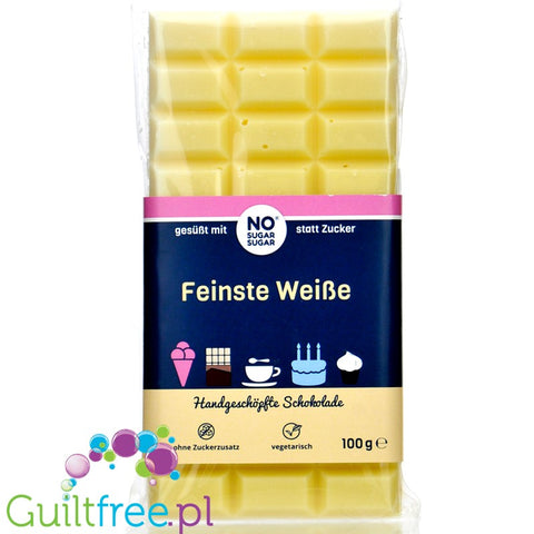 NOSUGARSUGAR Schokolade Feinste Weiße 100g