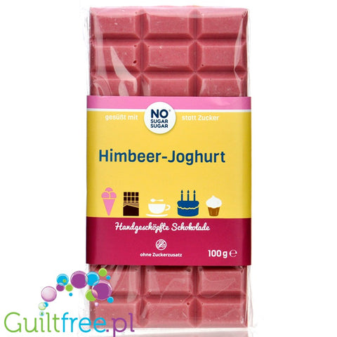 NOSUGARSUGAR Schokolade Himbeer-Joghurt 100g