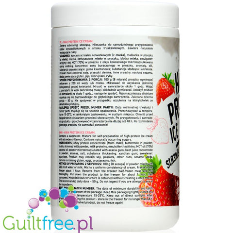 Ostrovit High Protein Ice Cream Vanilla Flavor - a mixture for the preparation of high protein ice cream