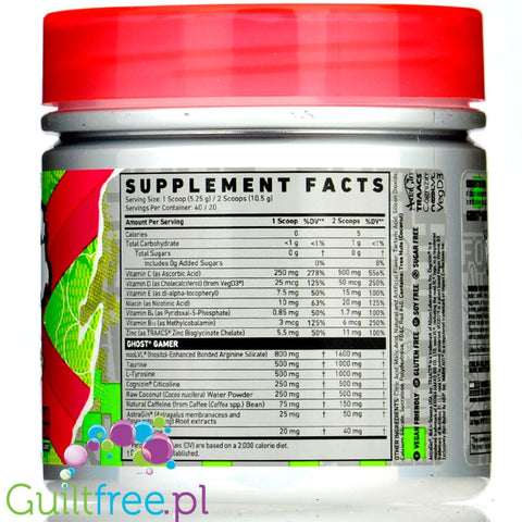 Ghost® Gamer 40 Serv Warheads Sour Watermelon