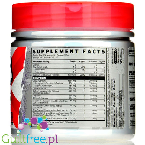 Ghost® Burn V2 40 Serving Warheads Sour Watermelon