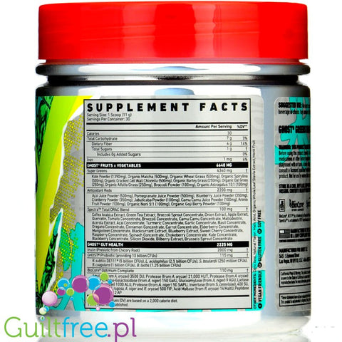 Ghost® Greens 30 Serv Lime