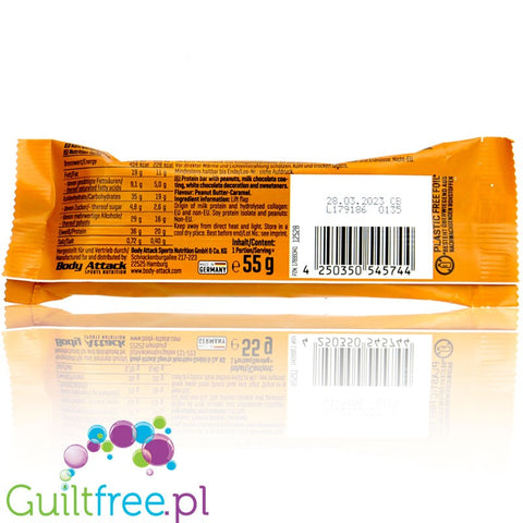 Body Attack Yam Bam Salted Caramel protein bar 40g