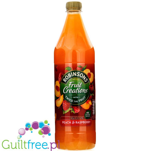 Robinsons Fruit Creations Delicious Peach & Raspberry Squash No Added Sugar 1 Litre
