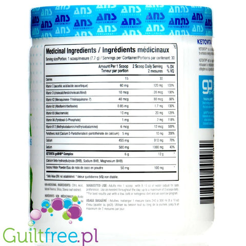 Ketovita 30 Servings Cucumber Lime