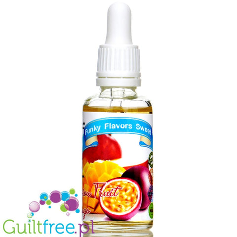 Funky Flavors Sweet Passion Fruit & Mango sugar free liquid flavor with sucralose